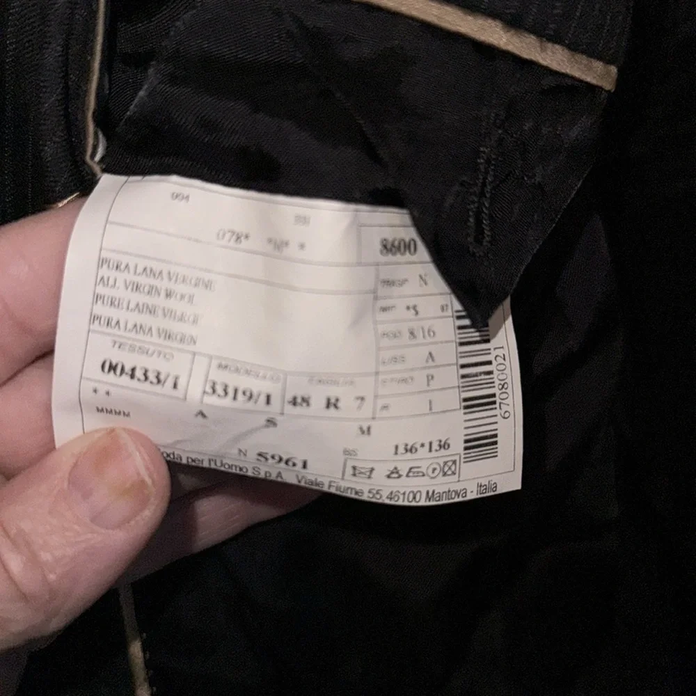 LUIGI BIANCHI MANTOVA Fratelli Tallia Di Delfino Mens 48R Wool Jacket. JJ